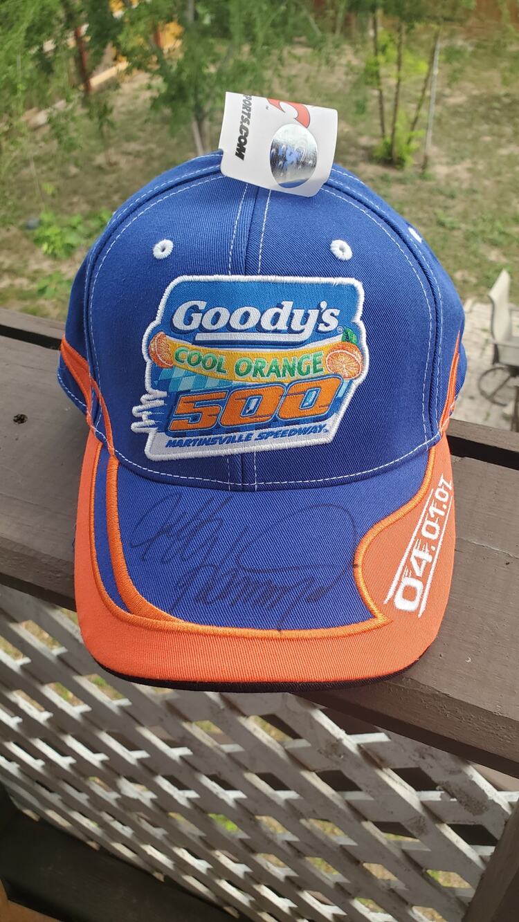 NWT Vintage Goody's 500 Nascar Jeff Hammond Signed Hat Cap